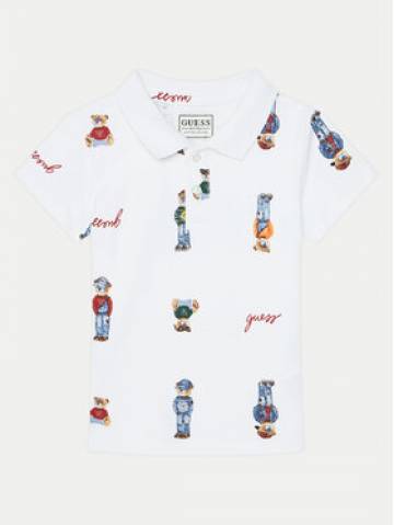 Guess Поло N5RP02 KBV51 Білий Regular Fit Guess Поло N5RP02 KBV51 Білий Regular Fit