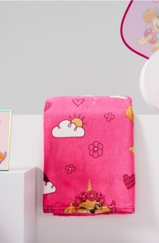 Візерункова плед PAW Patrol - рожевий