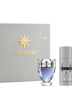 Парфюмированный набор мужской Rabanne Invictus (туалетная вода, 50 мл + дезодорант, 150 мл + туалетная вода, 10 мл)