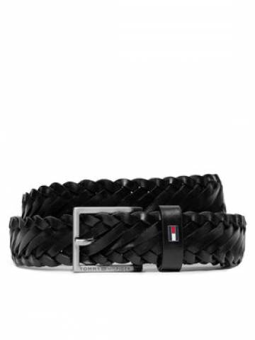 Tommy Hilfiger Чоловічий ремінь Oliver 3.0 Leather Braid Dc AM0AM12068 Чорний Tommy Hilfiger Чоловічий ремінь Oliver 3.0 Leather Braid Dc AM0AM12068 Чорний