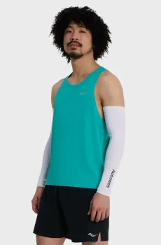 Мужская бирюзовая майка ENDORPHIN Бирюзовый L Saucony SAM800382-TRQ