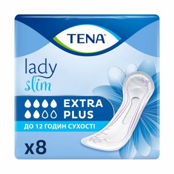 Урологические прокладки женские TENA Lady Slim Extra Plus, 8 шт Урологические прокладки женские TENA Lady Slim Extra Plus, 8 шт