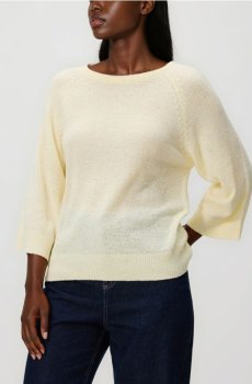 Reserved - Гладкий джемпер - світло-жовтий - 361IT-10X