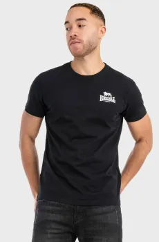 Мужская черная футболка Черный 3XL Lonsdale 117541