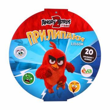 Игровой набор Angry Birds с виниловыми стикерами Прилипаки, от 3 лет