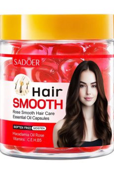 Капсулы для волос Sadoer Hair Smooth Rose Smooth Hair Care Essential Oil Capsules, 60*1 мл