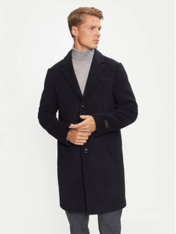 Liu Jo Вовняне пальто QXX009 T2583 Cиній Regular Fit Liu Jo Вовняне пальто QXX009 T2583 Cиній Regular Fit