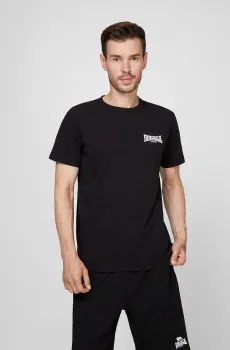 Мужская черная футболка Черный 3XL Lonsdale 117108