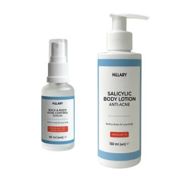 Набір проти запалень і висипань на тілі Hillary Back & Body Acne Care Set Набір проти запалень і висипань на тілі Hillary Back & Body Acne Care Set
