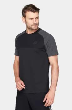 Мужская черная футболка TRAINING II TEE RGL Черный L Lotto 220510/1CL