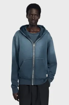 Мужское синее худи Синий M Sandro SHPSW00772_Midnight Blue