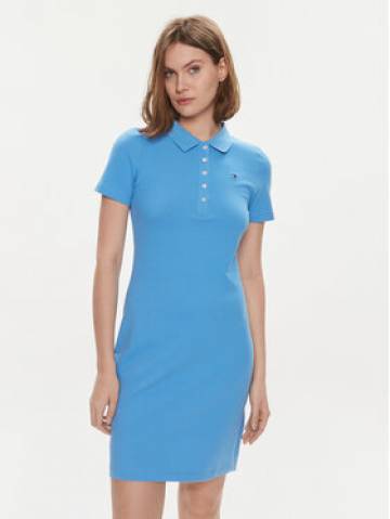 Tommy Hilfiger Повсякденна сукня 1985 WW0WW37853 Голубий Slim Fit Tommy Hilfiger Повсякденна сукня 1985 WW0WW37853 Голубий Slim Fit