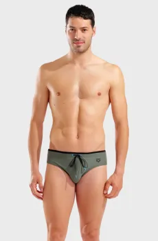Мужские оливковые плавки SOLID SWIM BRIEFS Оливковый 80 Arena 008886-640