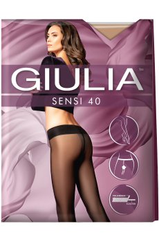 Колготки женские Giulia Sensi без шортиков, 40 DEN, Caramel, размер 4