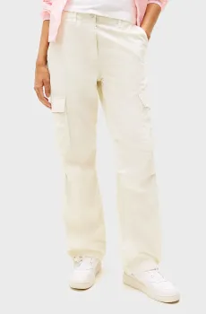 Женские белые карго TJW CARGO RELAXED STRAIGHT Белый 25-32 Tommy Jeans DW0DW20350