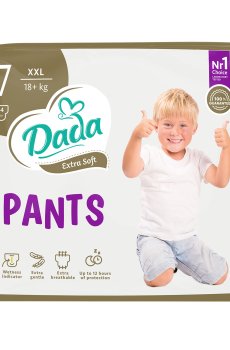 Подгузники-трусики Dada Extra Soft Pants размер 7 ХXL (18+ кг), 24 шт