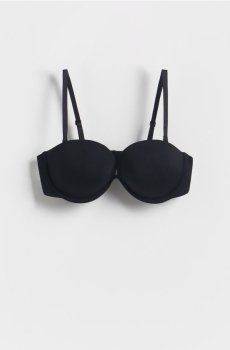 Reserved - Бюстгальтер пуш-ап балконет - чорний - 016CO-99X