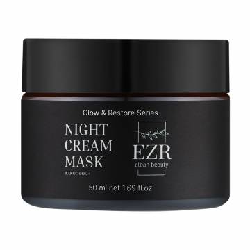 Ночная маска для лица EZR Clean Beauty Glow & Restore Series Night Cream Mask с бакучиолом, 50 мл Ночная маска для лица EZR Clean Beauty Glow & Restore Series Night Cream Mask с бакучиолом, 50 мл
