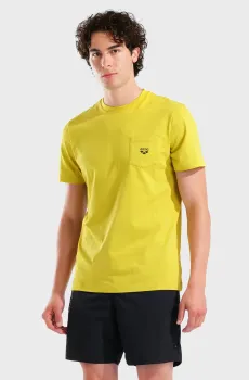 Мужская желтая футболка POCKET LOGO Желтый M Arena 010996-300