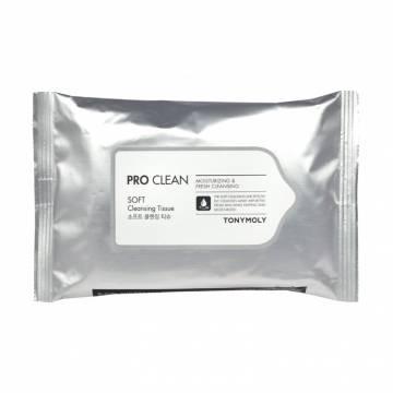 Салфетки для очищения кожи и снятия макияжа Tony Moly Pro Clean Soft Cleansing Tissue, 50 шт Салфетки для очищения кожи и снятия макияжа Tony Moly Pro Clean Soft Cleansing Tissue, 50 шт
