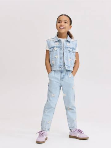 Reserved - GIRLS` JEANS TROUSERS - синій - 760CV-05J Reserved - GIRLS` JEANS TROUSERS - синій - 760CV-05J