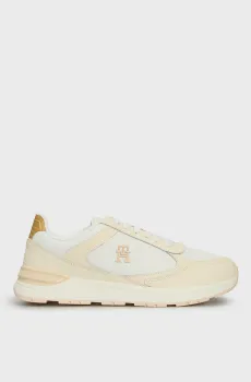 Женские белые кожаные кроссовки CASUAL FASHION RUNNER LTHR Белый 37 Tommy Hilfiger FW0FW08325