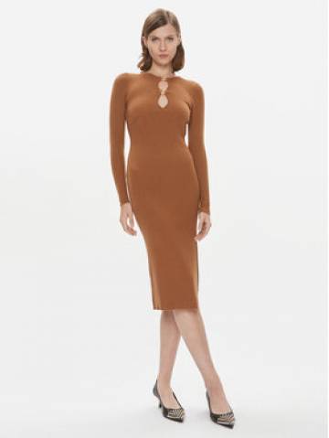 Pinko Трикотажна сукня Leone 101845 A15S Коричневий Slim Fit Pinko Трикотажна сукня Leone 101845 A15S Коричневий Slim Fit