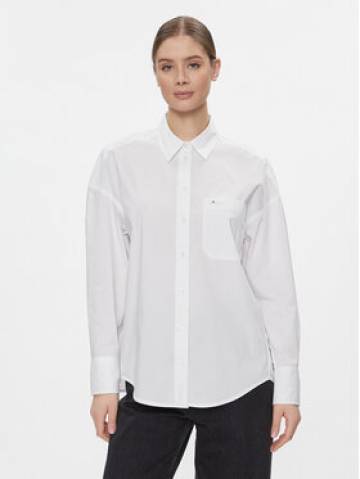 Tommy Jeans Сорочка Tjw Ovs Cotton Shirt Ext DW0DW17356 Білий Regular Fit Tommy Jeans Сорочка Tjw Ovs Cotton Shirt Ext DW0DW17356 Білий Regular Fit