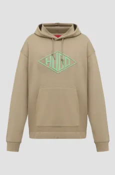Мужское бежевое худи Бежевый XL HUGO 50534947;219