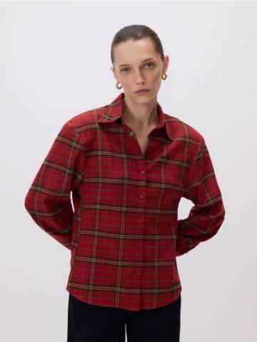 Reserved - Сорочка з тканини з високим вмістом віскози - різнобарвний - 089IC-MLC