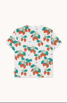 Детская хлопковая футболка Tinycottons STRAWBERRIES TEE