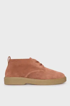 Мужские рыжие замшевые дезерты TEXT Рыжий 42 Calvin Klein HM0HM01978