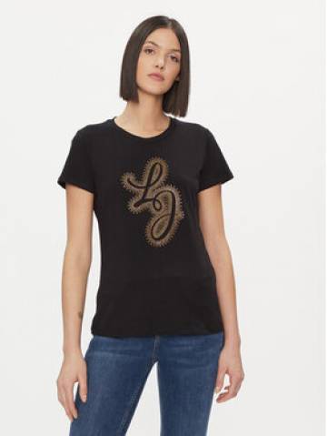 Liu Jo Футболка WA4051 JS923 Чорний Regular Fit Liu Jo Футболка WA4051 JS923 Чорний Regular Fit
