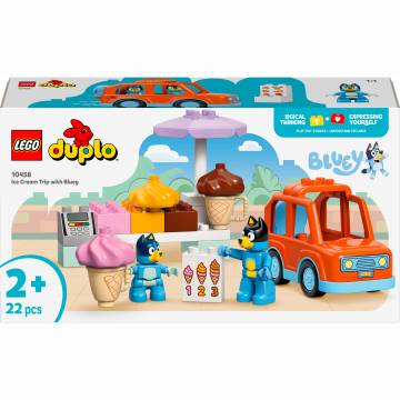 Конструктор LEGO DUPLO Bluey Подорож із морозивом із Блуї (10458) Конструктор LEGO DUPLO Bluey Подорож із морозивом із Блуї (10458)