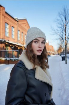 Шапка-біні - сірий