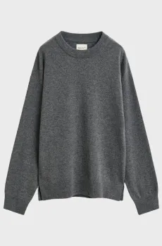 Женский серый шерстяной джемпер SUPERFINE Серый XS Gant 4805352