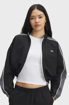 Женская черная ветровка UA Rival Swoven Jacket Черный XS Under Armour 6003715-003