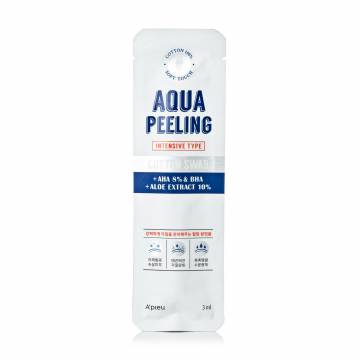 Палочка-пилинг для лица Apieu Aqua Peeling Cotton Swab Интенсивный, с 8% AHA и BHA, 3 мл Палочка-пилинг для лица Apieu Aqua Peeling Cotton Swab Интенсивный, с 8% AHA и BHA, 3 мл