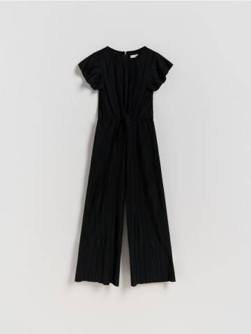 Reserved - Ромпер з текстурованої тканини - чорний - 290FW-99X