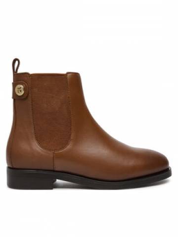 Tommy Hilfiger Челсі Th Stud Leather Low Chelsea FW0FW08184 Коричневий Tommy Hilfiger Челсі Th Stud Leather Low Chelsea FW0FW08184 Коричневий