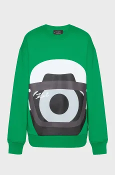 Женский зеленый свитшот Karl Lagerfeld x Darcel Disappoints Зеленый L Karl Lagerfeld 241W1860