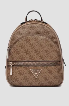 Женский бежевый рюкзак с узором Бежевый ONESIZE Guess HWSG69.94320;LTL