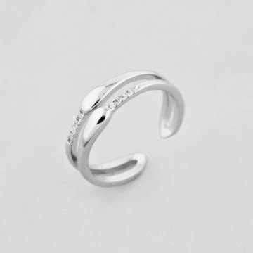 Серебряное кольцо Minimal 510484б Серебряное кольцо Minimal 510484б