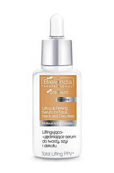 Сыворотка для лица, шеи и зоны декольте Bielenda Professional Premium Total Lifting PPV+ Lifting & Firming Serum, 30 мл