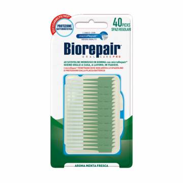 Интердентальные силиконовые зубочистки Biorepair Oral Care Pro размер М, 40 шт Интердентальные силиконовые зубочистки Biorepair Oral Care Pro размер М, 40 шт
