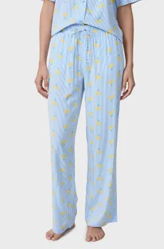 Женские голубые брюки с узором CITRICO Голубой XS Etam 6554119