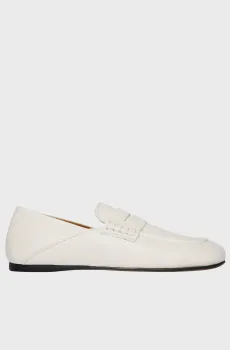 Женские белые кожаные мокасины Белый 36 Sandro SFACH01439_white