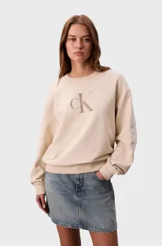 Женский бежевый свитшот FRENCH TERRY Бежевый XXS Calvin Klein Jeans LV047B234G