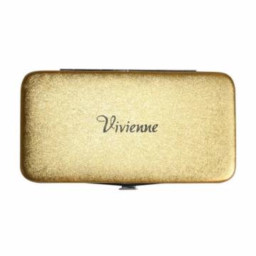 Пенал-книжка Vivienne с резиновыми отделами, золото, 1 шт (a0203)