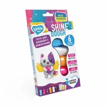 Набор для лепки с тестом Lovin Shine 6 цветов, от 3 лет (41177)